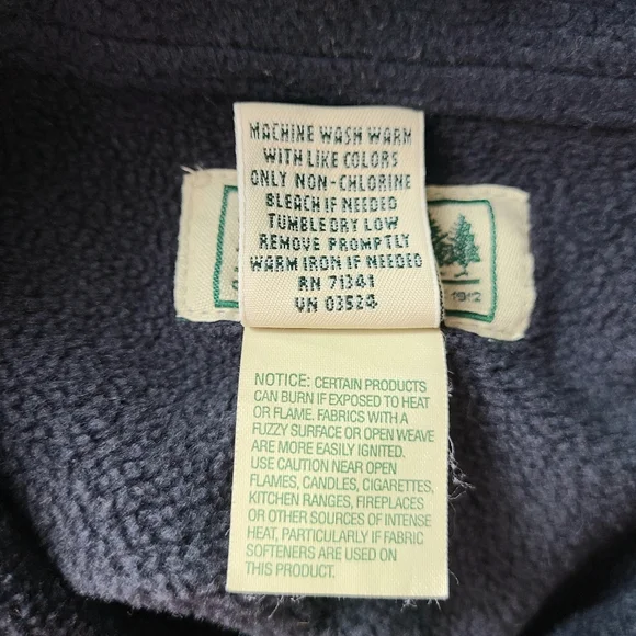 L.L. Bean Blue Plaid Heavyweight Fleece Lined Chore Shirt Jacket Shacket - Picture 10 of 12